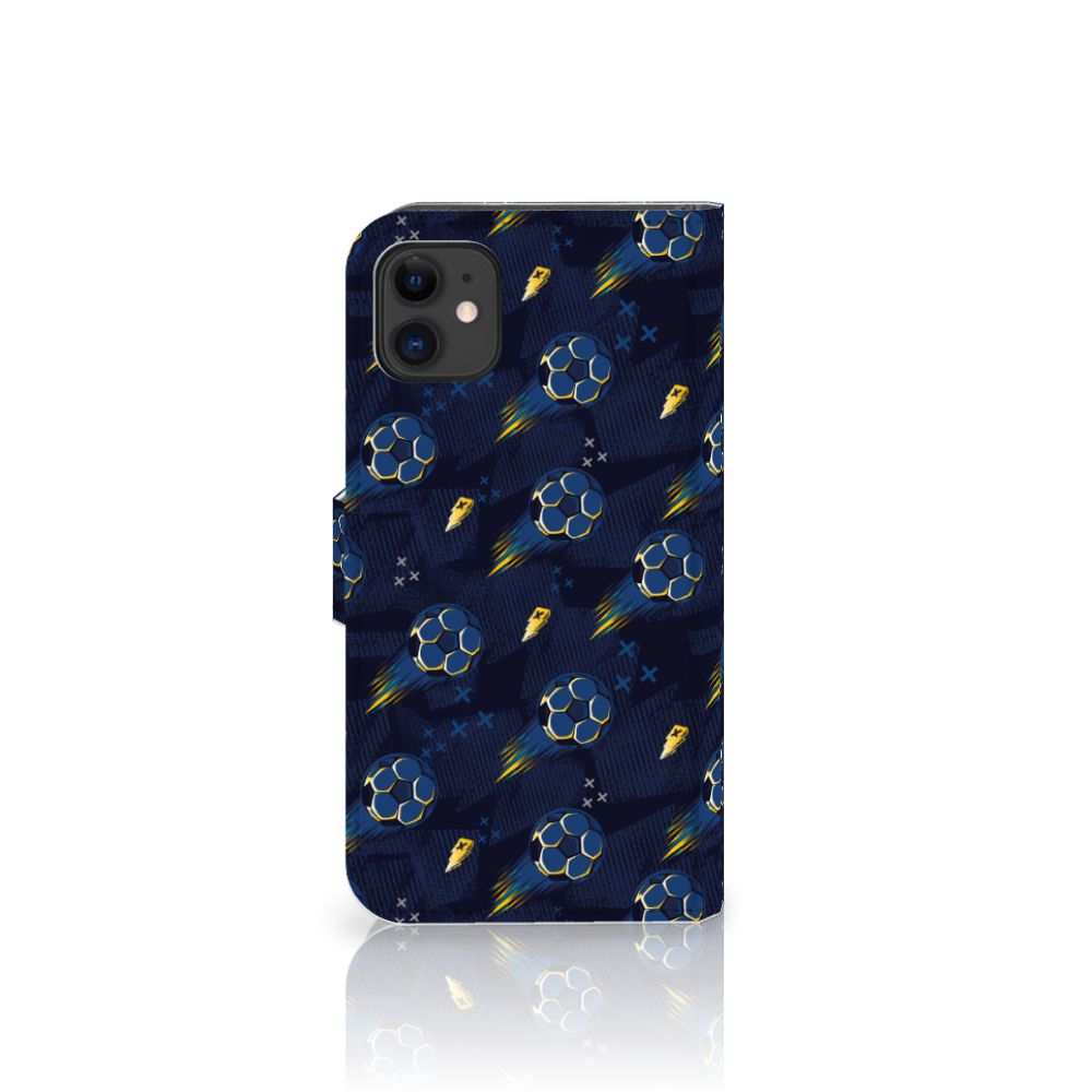Telefoon Hoesje voor Apple iPhone 11 Voetbal met kleurrijk ontwerp van voetballen en sterren ⚽️