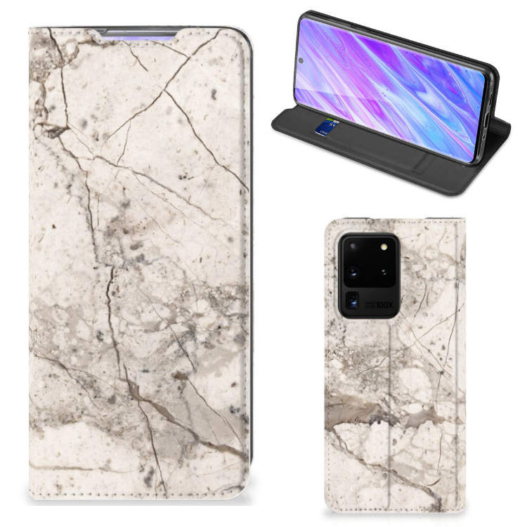 Samsung Galaxy S20 Ultra Standcase Marmer Beige - B2C Telecom