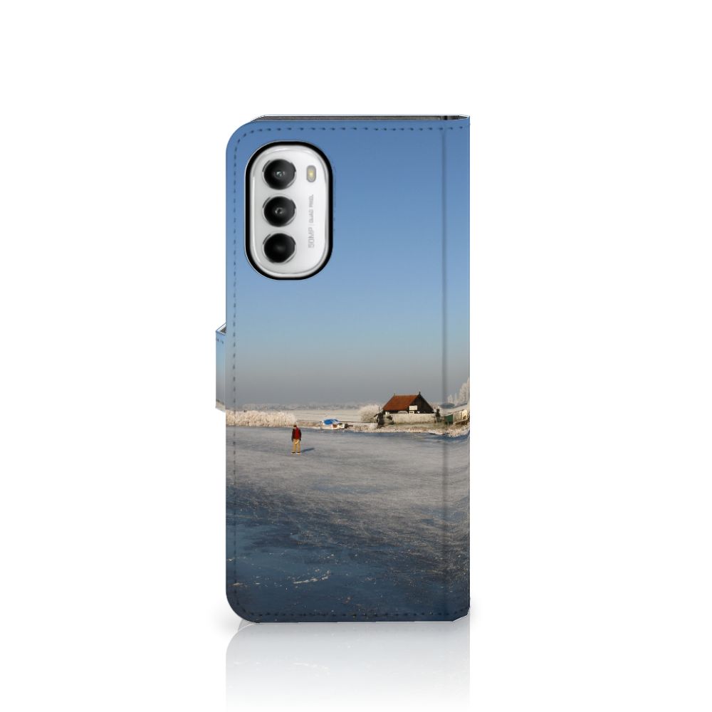 Motorola Moto G52 | Moto G82 Flip Cover Schaatsers