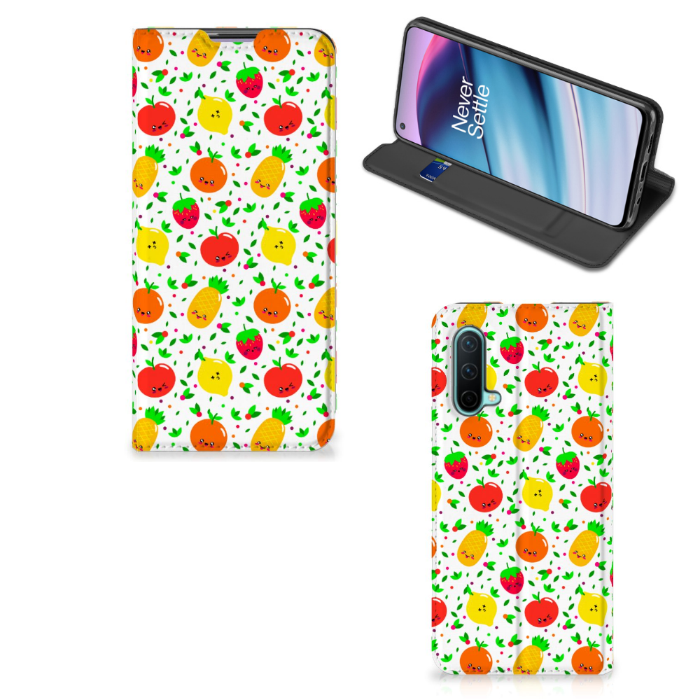 OnePlus Nord CE 5G Flip Style Cover Fruits - B2C Telecom