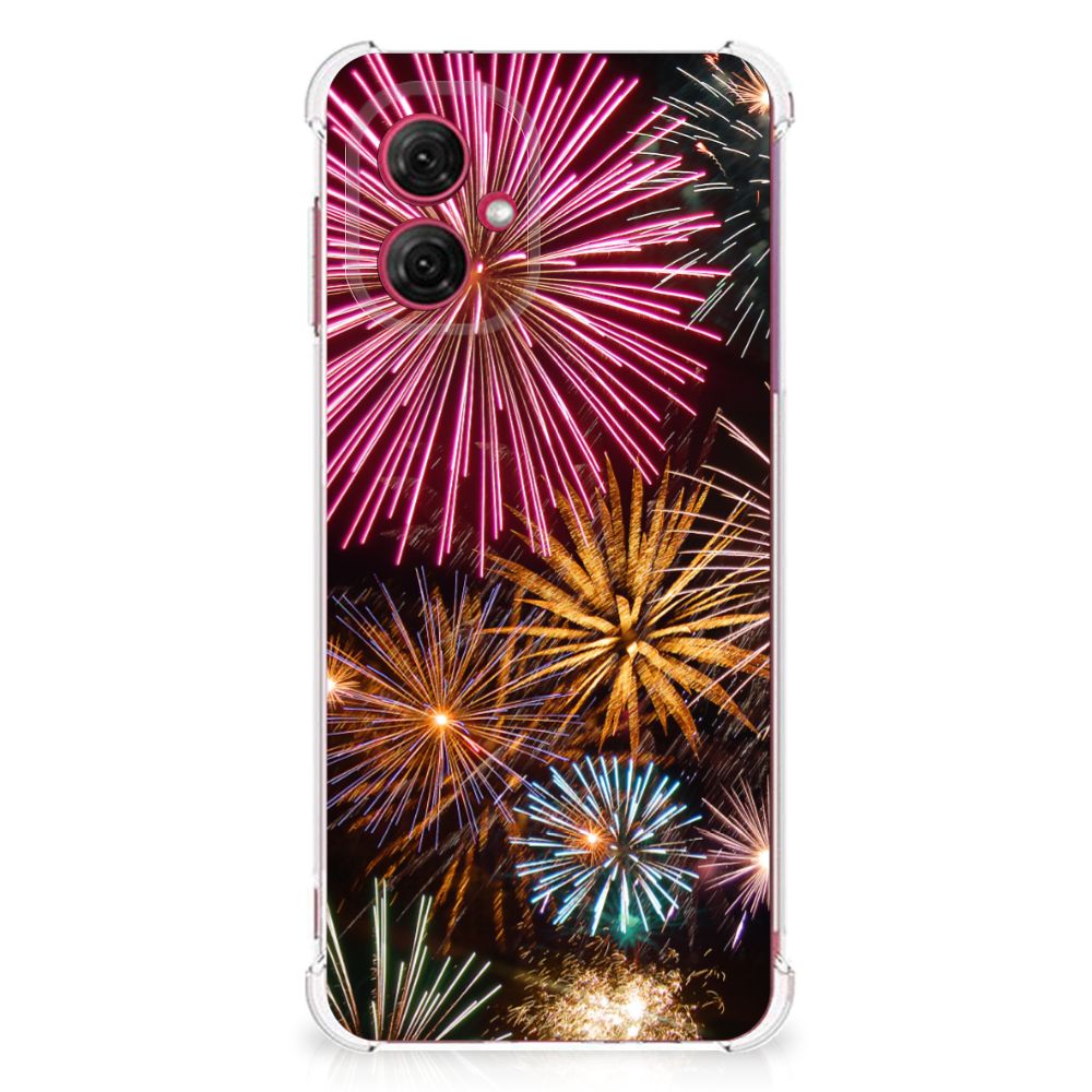 Motorola Moto G55 Anti Shock Bumper Case Vuurwerk