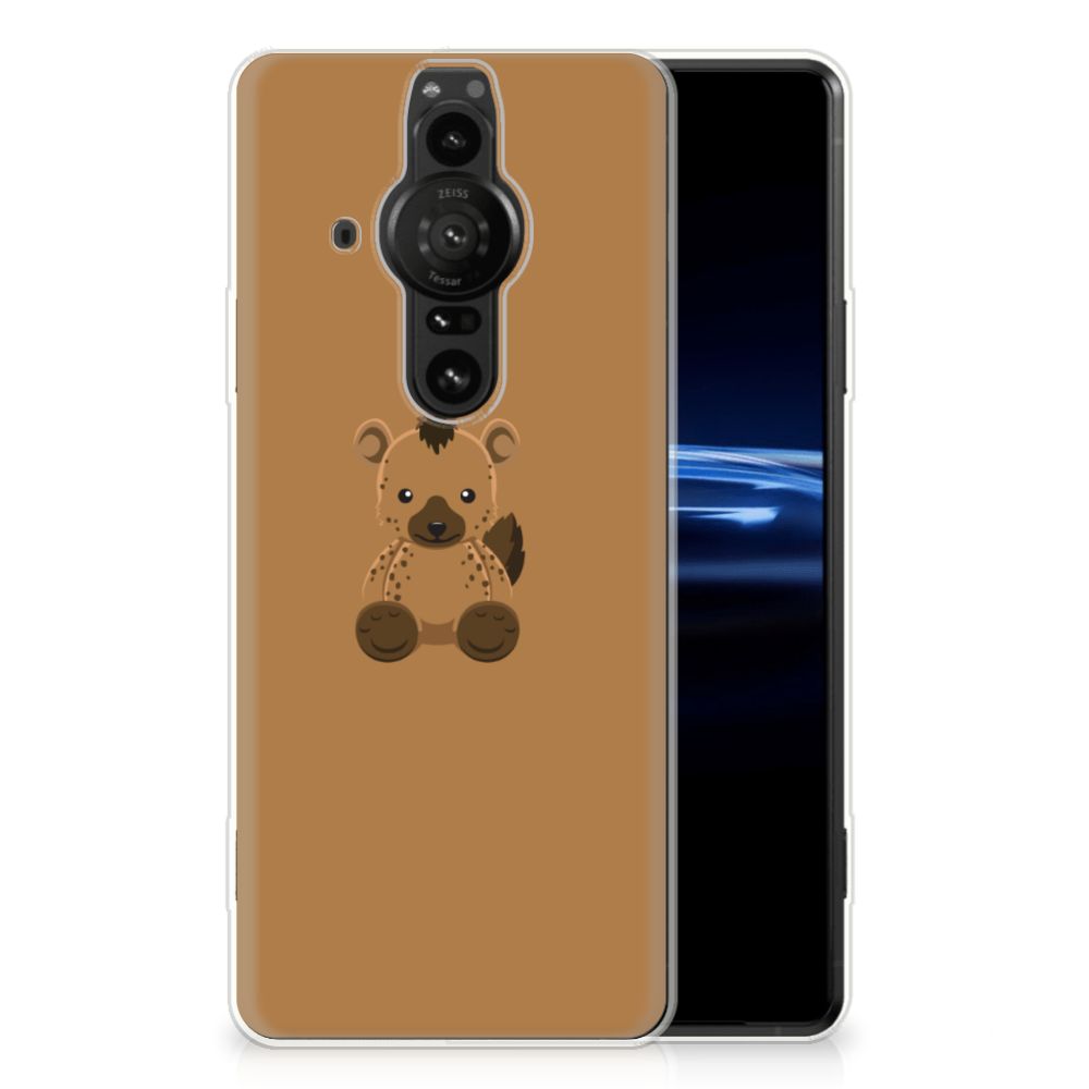 Sony Xperia Pro-I Telefoonhoesje met Naam Baby Hyena B2C Telecom