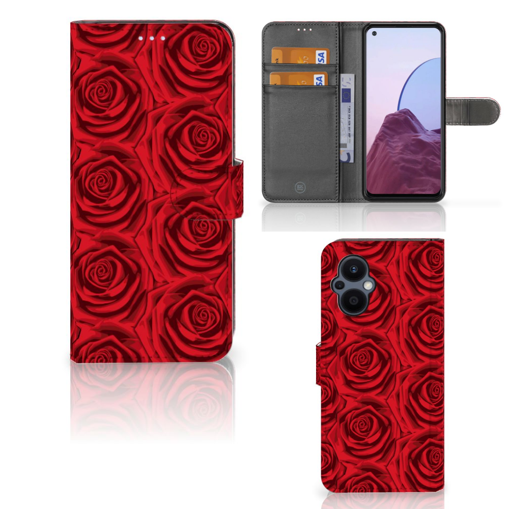 OPPO Reno 8 Lite | OnePlus Nord N20 Hoesje Red Roses