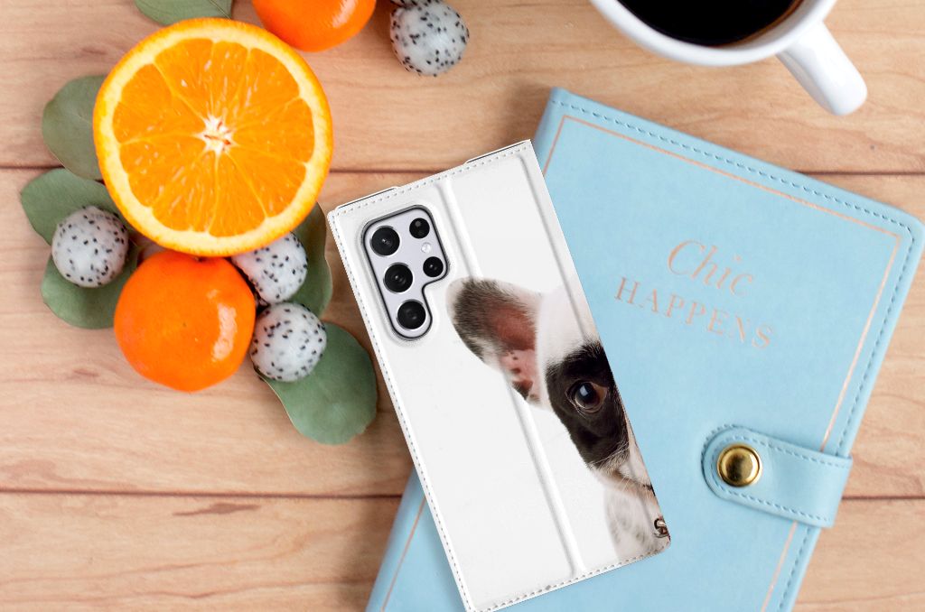 Samsung Galaxy S22 Ultra Hoesje maken Franse Bulldog - B2C Telecom