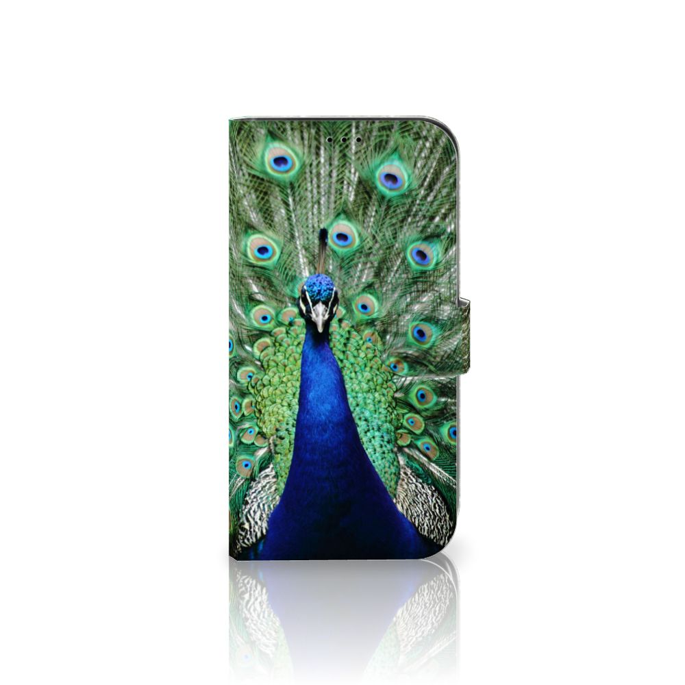 iPhone 13 Pro Max Telefoonhoesje met Pasjes Pauw