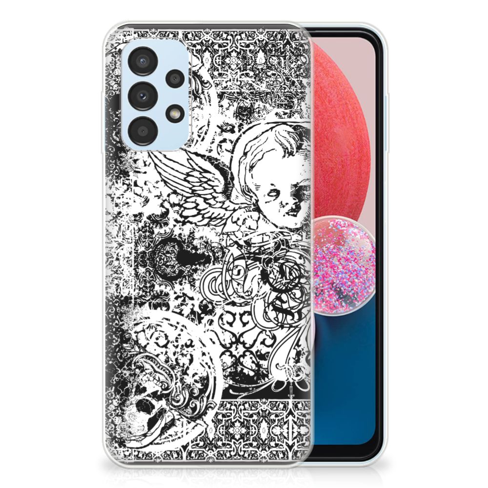 Silicone Back Case Samsung Galaxy A13 4G Skulls Angel B2C Telecom