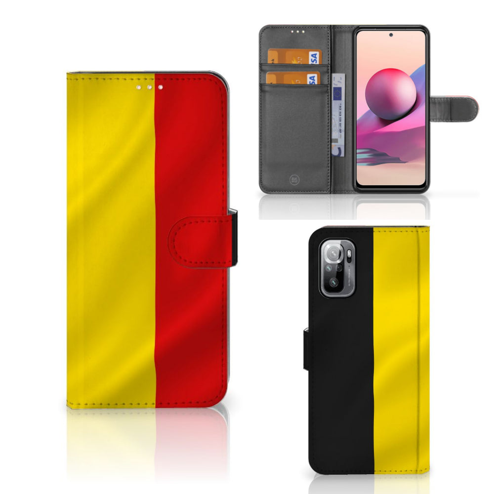 Xiaomi Redmi Note 10/10T 5G | Poco M3 Pro Bookstyle Case Belgische Vlag