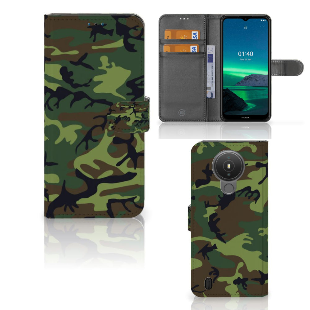 Nokia 1.4 Telefoon Hoesje Army Dark