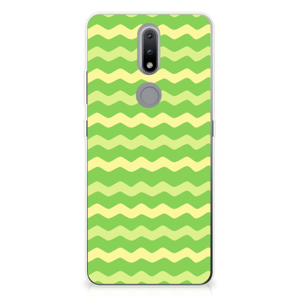 Nokia 2.4 TPU bumper Waves Green