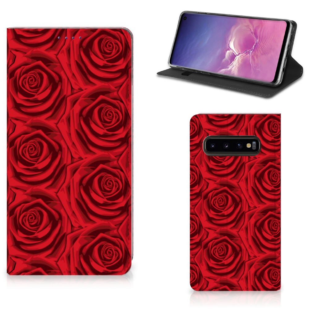 Samsung Galaxy S10 Smart Cover Red Roses