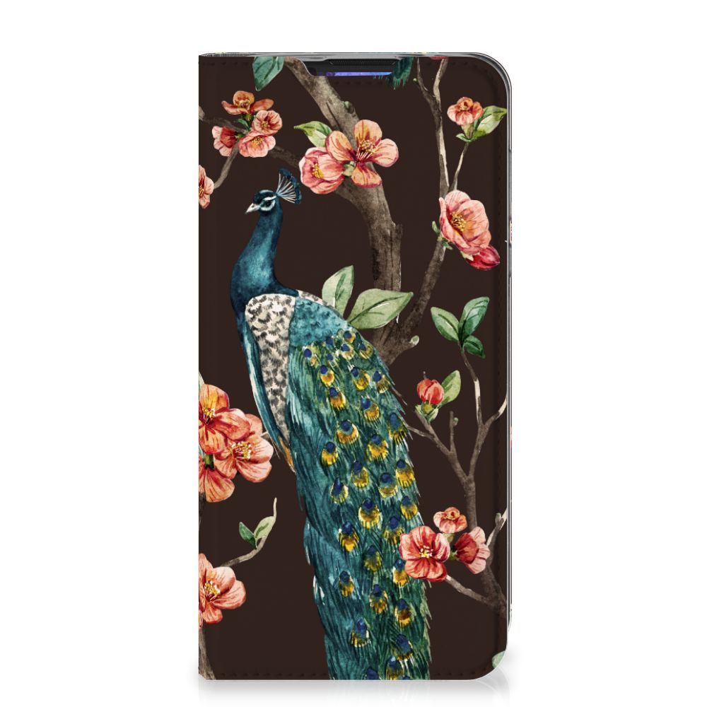 Motorola Moto G Pro Hoesje maken Pauw met Bloemen - B2C Telecom
