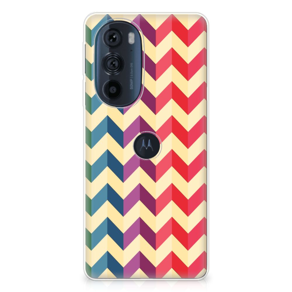 Motorola Edge 30 Pro TPU bumper Zigzag Multi Color B2C Telecom