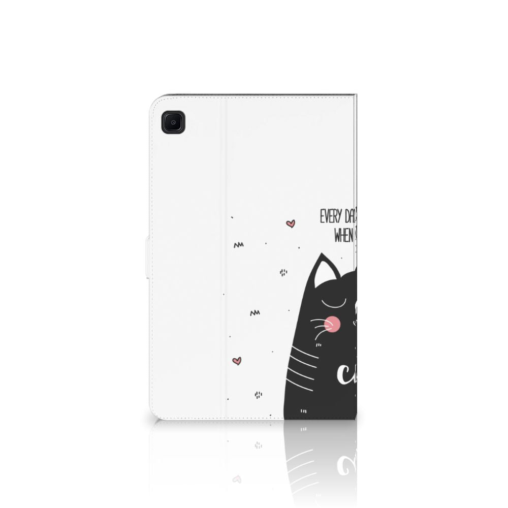 Samsung Galaxy Tab S6 Lite | S6 Lite (2022) Hippe Tablet Hoes Cat Good Day