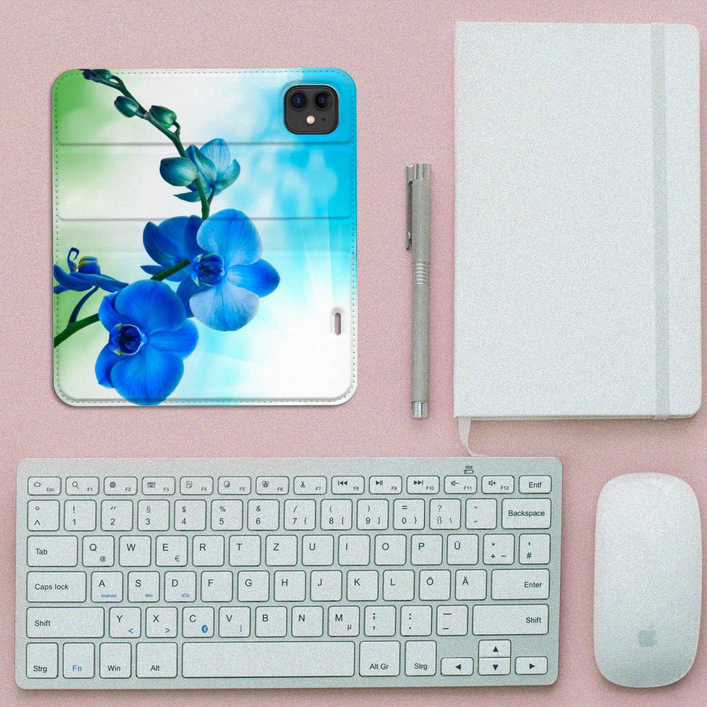 Apple iPhone 11 Smart Cover Orchidee Blauw - Cadeau voor je Moeder