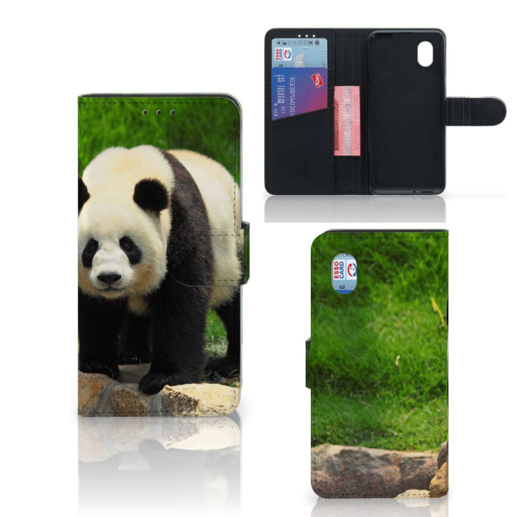 Alcatel 1B (2020) Telefoonhoesje met Pasjes Panda
