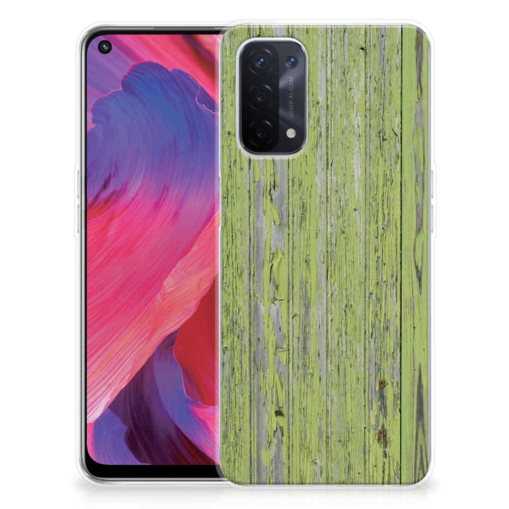 OPPO A93 5G Bumper Hoesje Green Wood