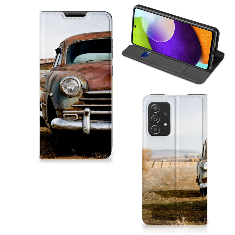 Samsung Galaxy A52 Stand Case Vintage Auto