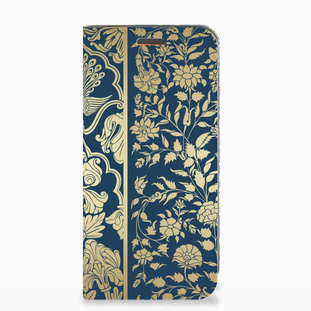 Motorola Moto E5 Play Smart Cover Beige Flowers