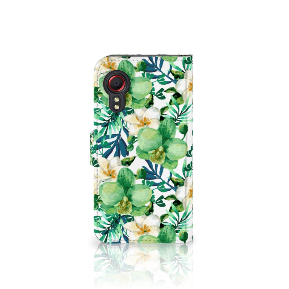Samsung Galaxy Xcover 5 Hoesje Orchidee Groen