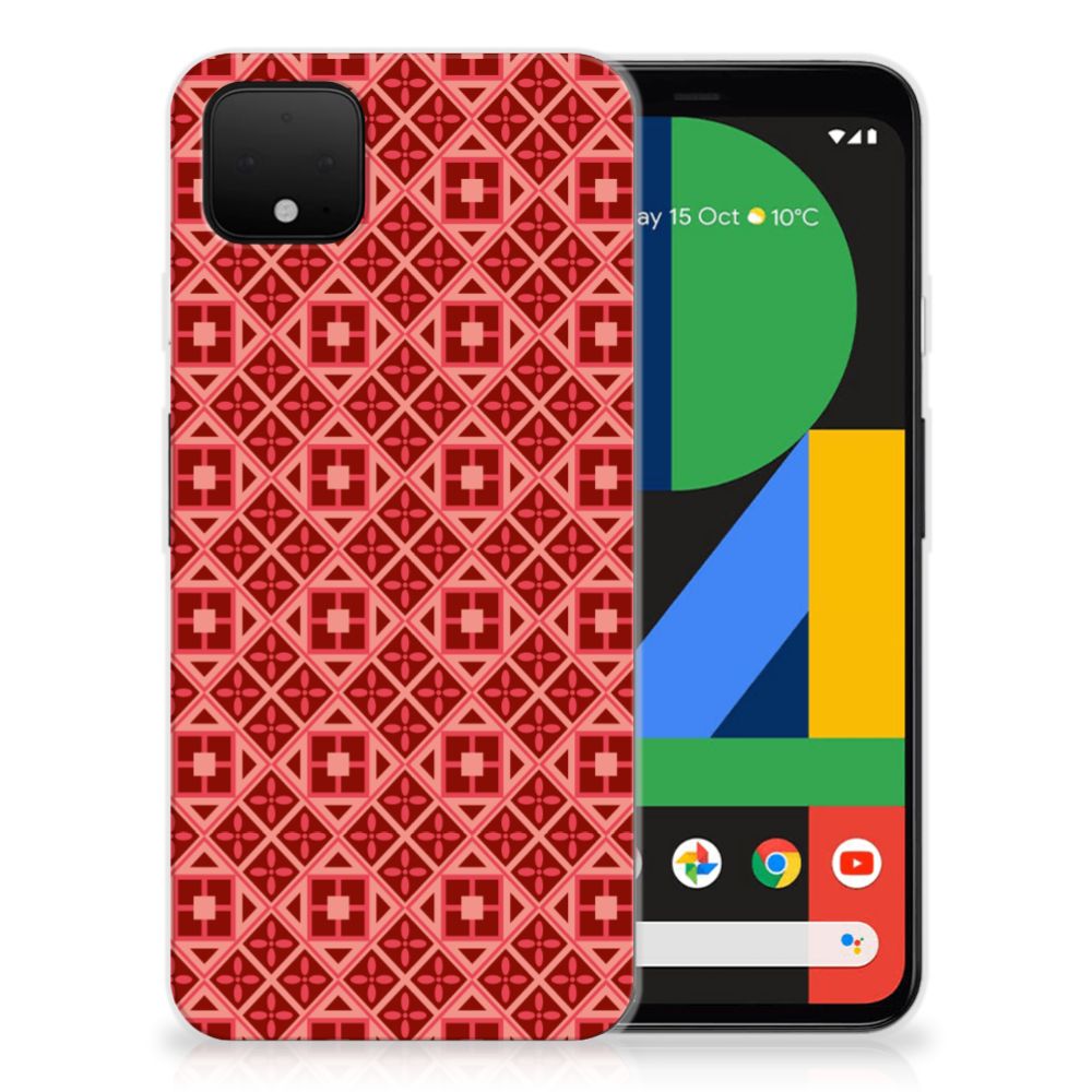 Google Pixel 4 XL TPU bumper Batik Rood