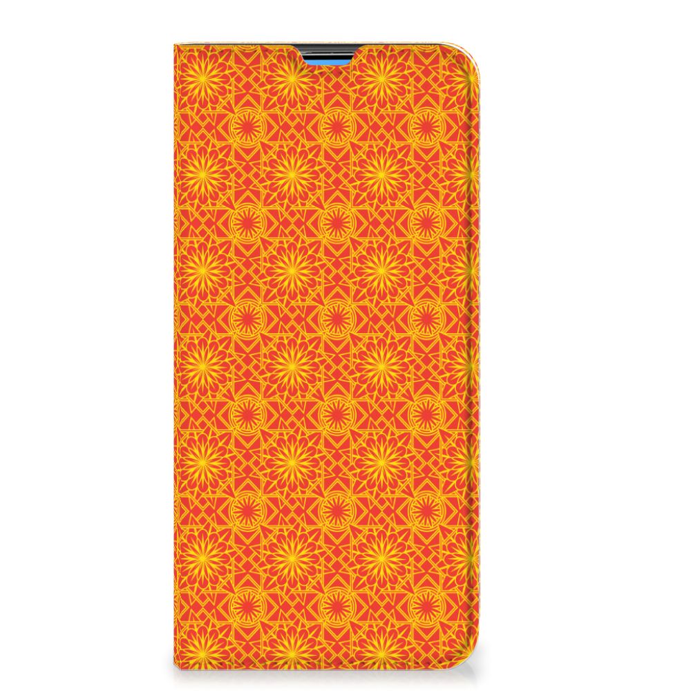 Xiaomi Mi 10T | 10T Pro Hoesje met Magneet Batik Oranje - B2C Telecom