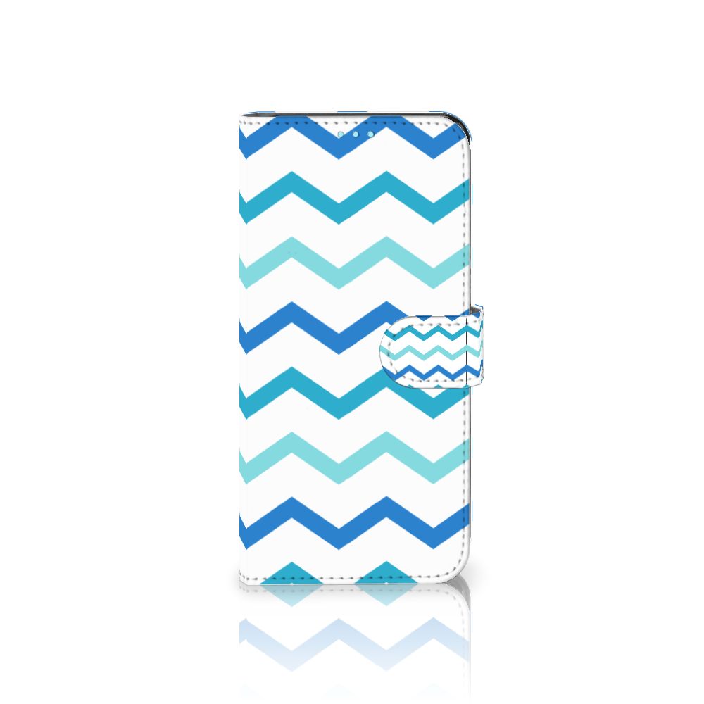 OPPO A76 | A96 Telefoon Hoesje Zigzag Blauw