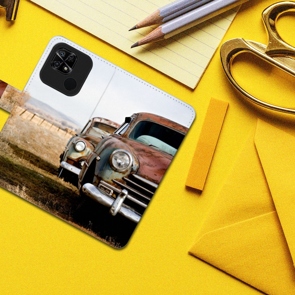 Xiaomi Redmi 10C Telefoonhoesje met foto Vintage Auto