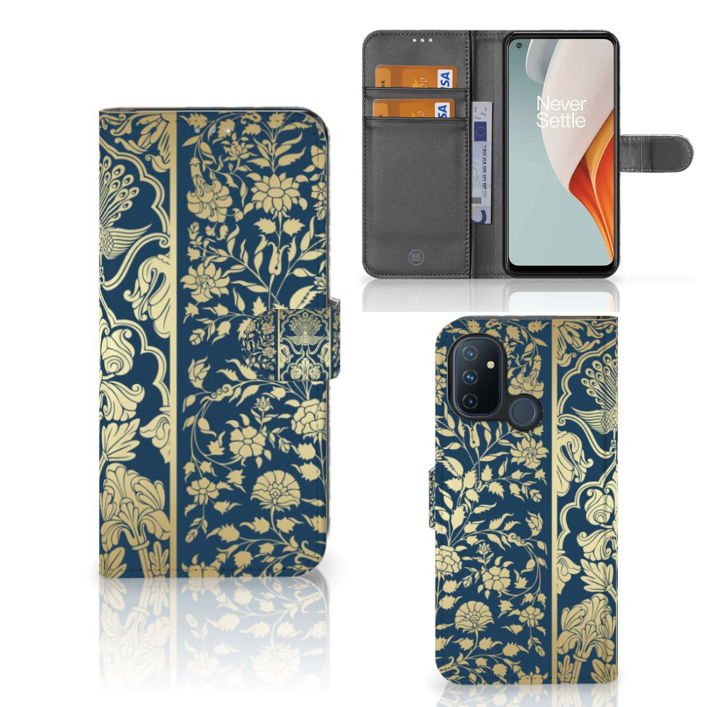 OnePlus Nord N100 Hoesje Beige Flowers