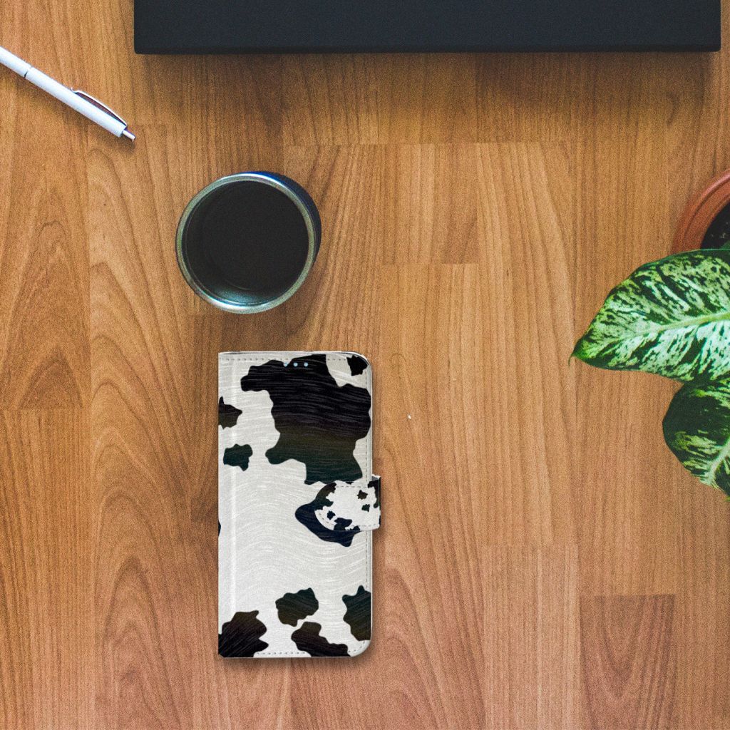 Huawei P40 Lite Telefoonhoesje met Pasjes Koeienvlekken