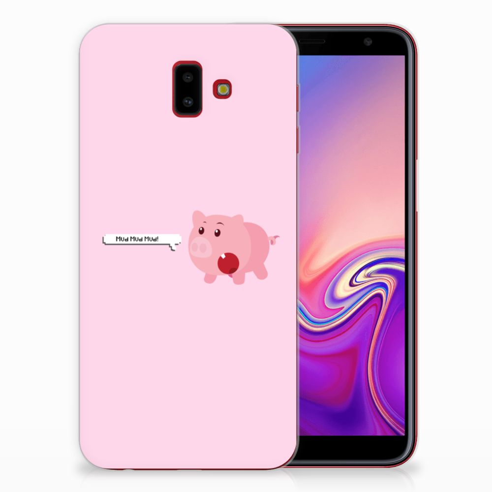 Samsung Galaxy J6 Plus (2018) Telefoonhoesje met Naam Pig Mud
