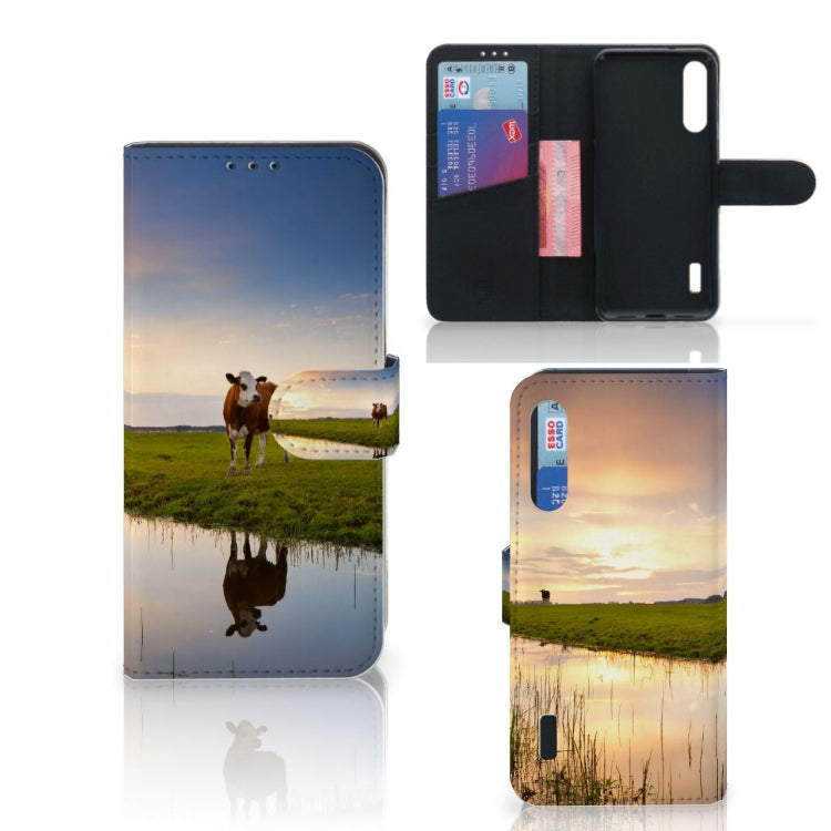 Xiaomi Mi A3 Telefoonhoesje met Pasjes Koe