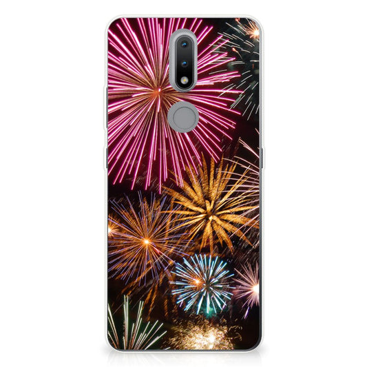 Nokia 2.4 Silicone Back Cover Vuurwerk