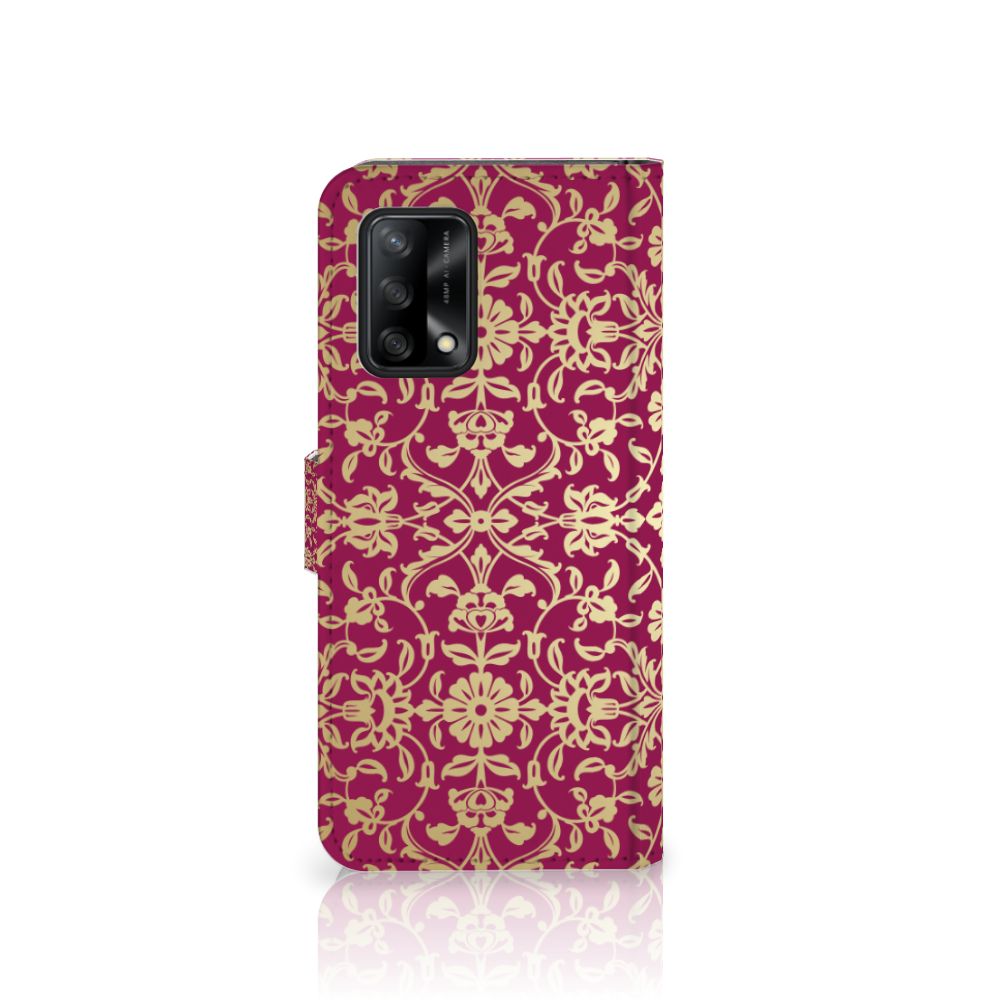 Wallet Case OPPO A74 4G Barok Pink