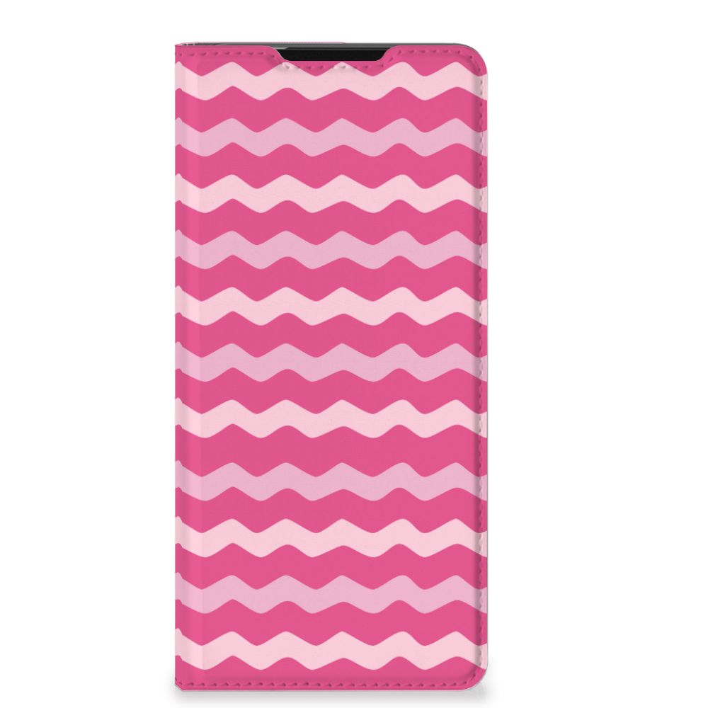 Samsung Galaxy S21 Ultra Hoesje met Magneet Waves Pink - B2C Telecom