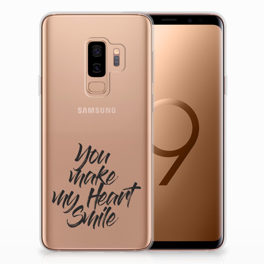 Samsung Galaxy S9 Plus Siliconen hoesje met naam Heart Smile