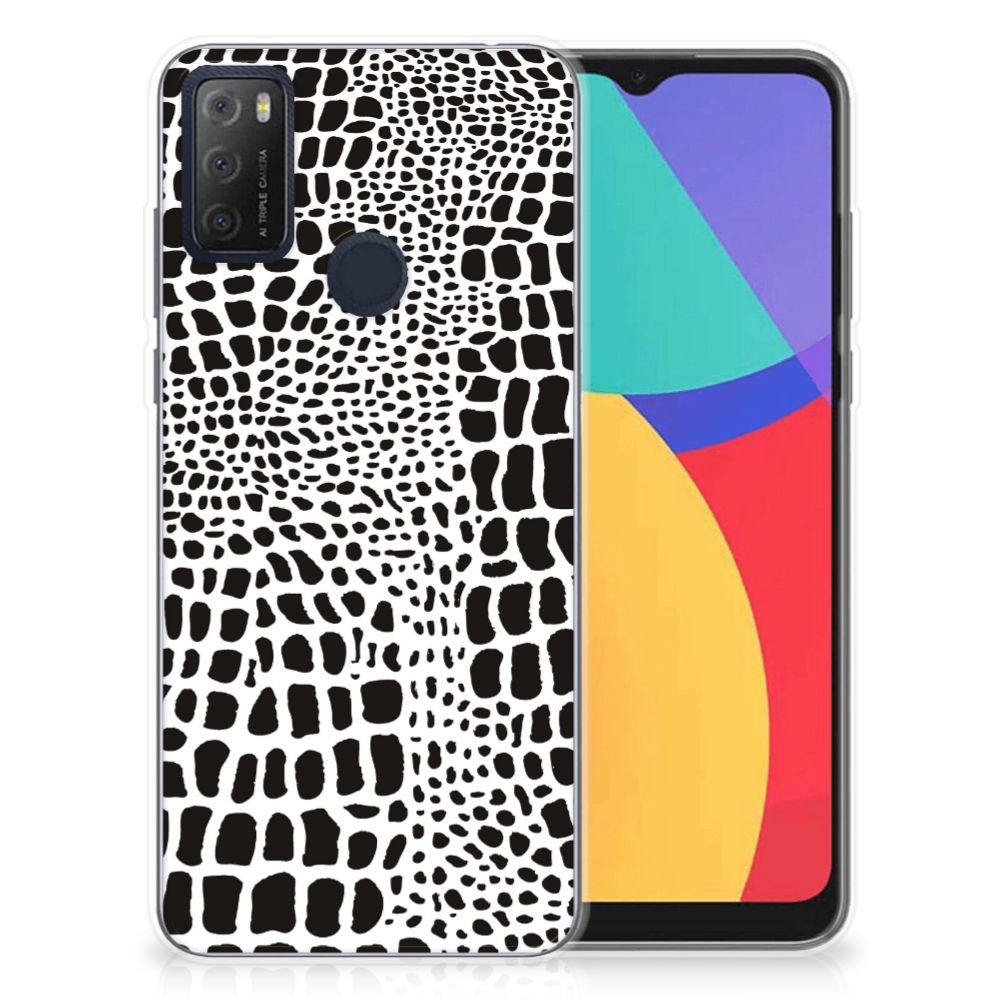 Alcatel 1S (2021) TPU Hoesje Slangenprint