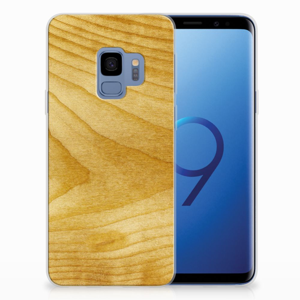 Samsung Galaxy S9 Bumper Hoesje Licht Hout