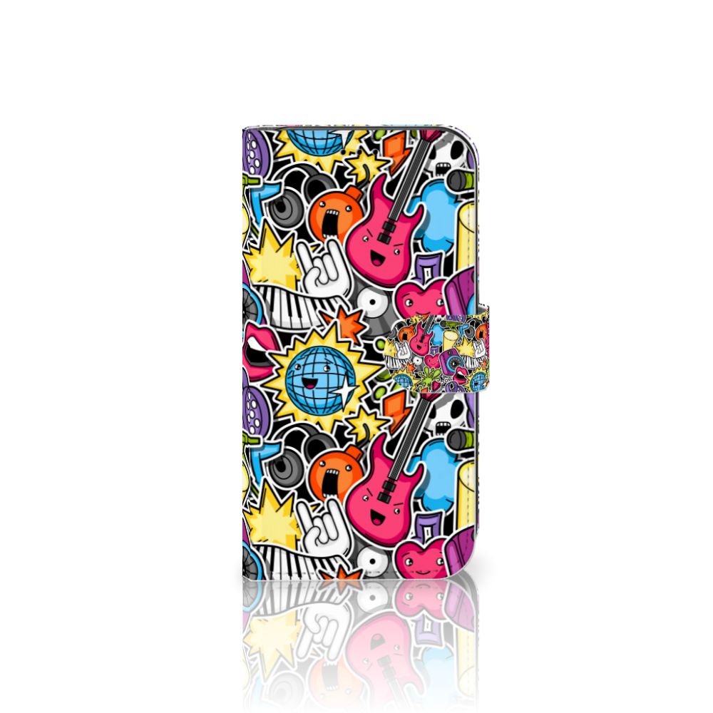 Apple iPhone 11 Wallet Case met Pasjes Punk Rock