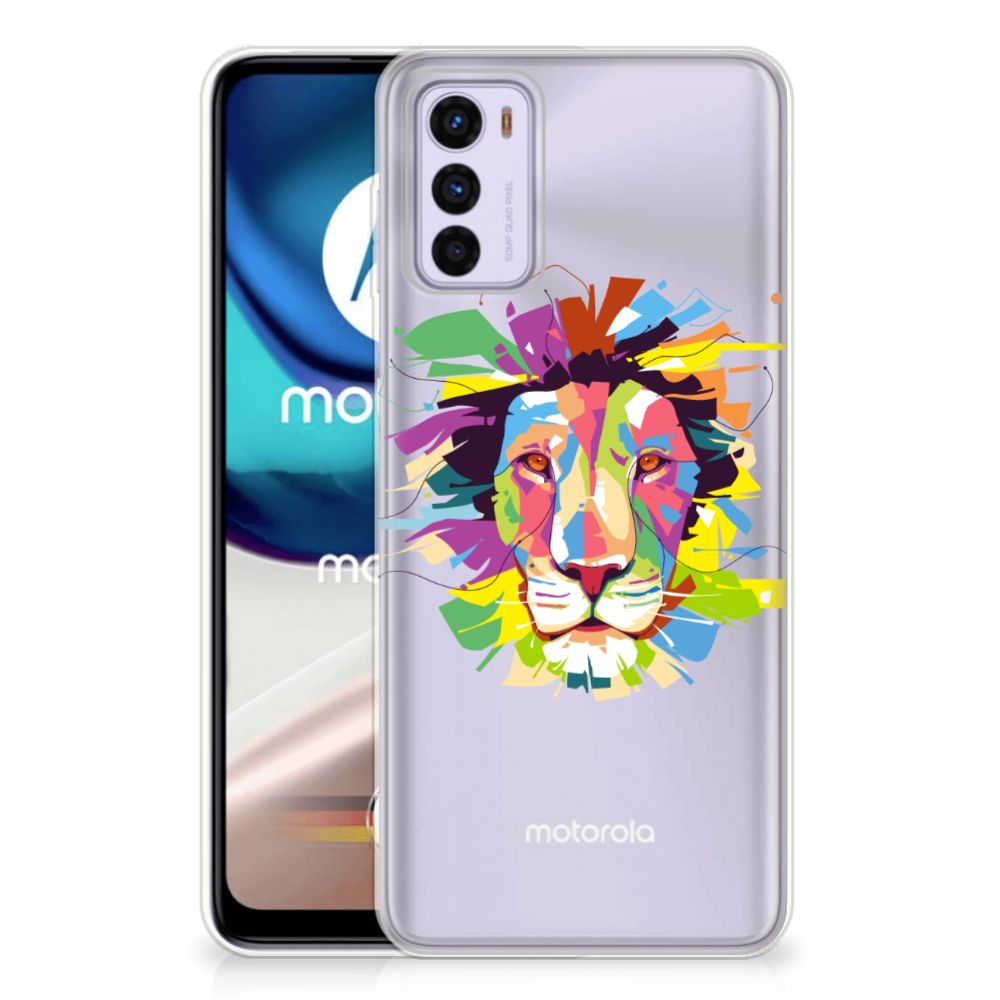 Motorola Moto G42 Telefoonhoesje met Naam Lion Color B2C Telecom