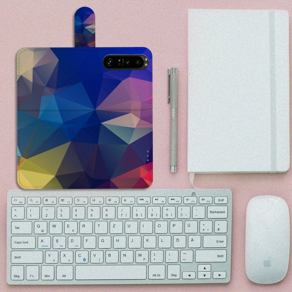 Sony Xperia 1 III Book Case Polygon Dark