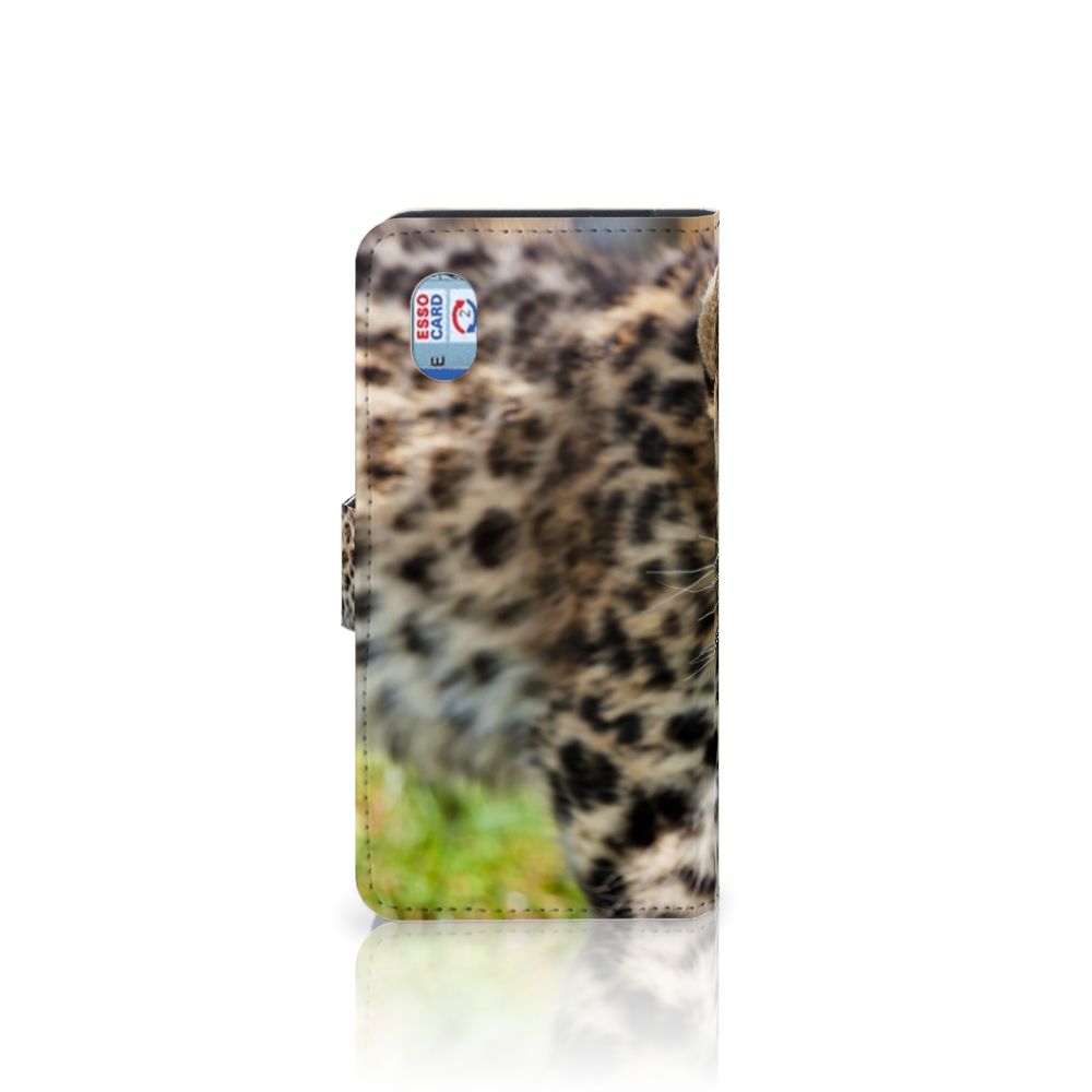 Alcatel 1B (2020) Telefoonhoesje met Pasjes Baby Luipaard