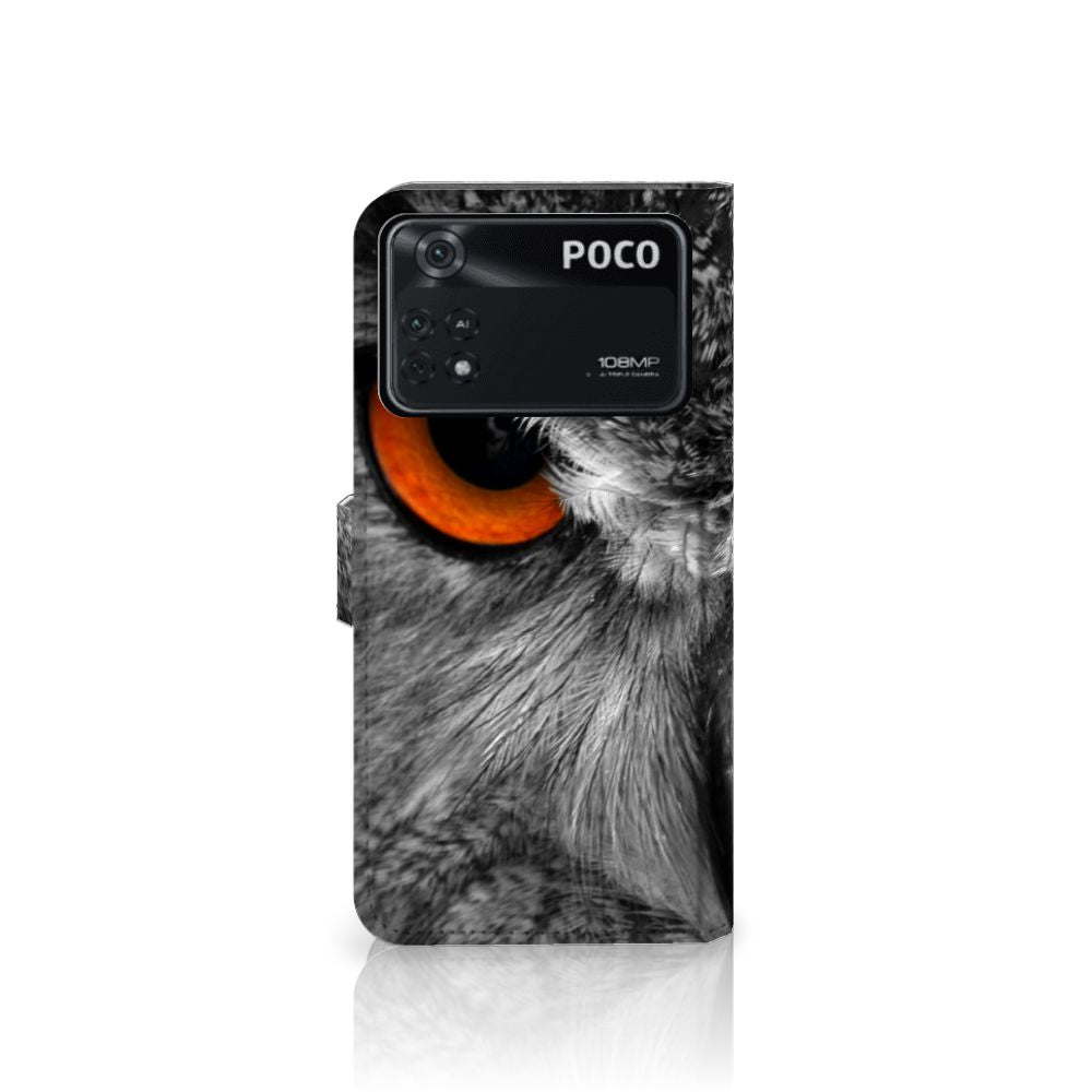 Xiaomi Poco X4 Pro 5G Telefoonhoesje met Pasjes Uil