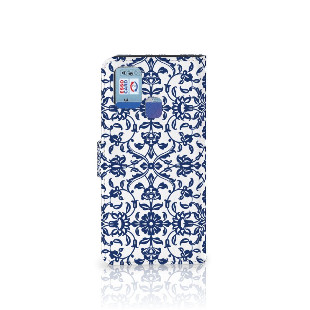 Samsung Galaxy M31 Hoesje Flower Blue