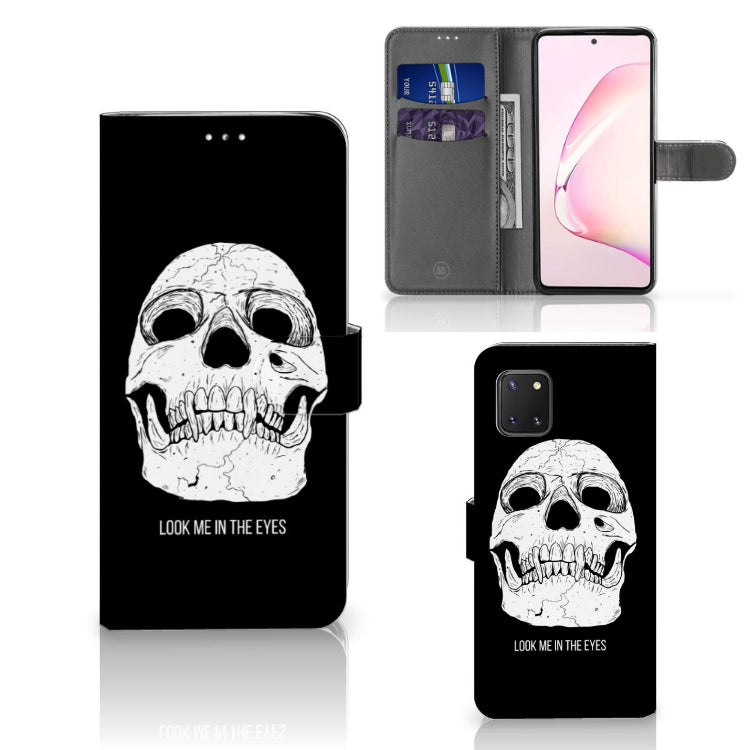 Telefoonhoesje met Naam Samsung Note 10 Lite Skull Eyes