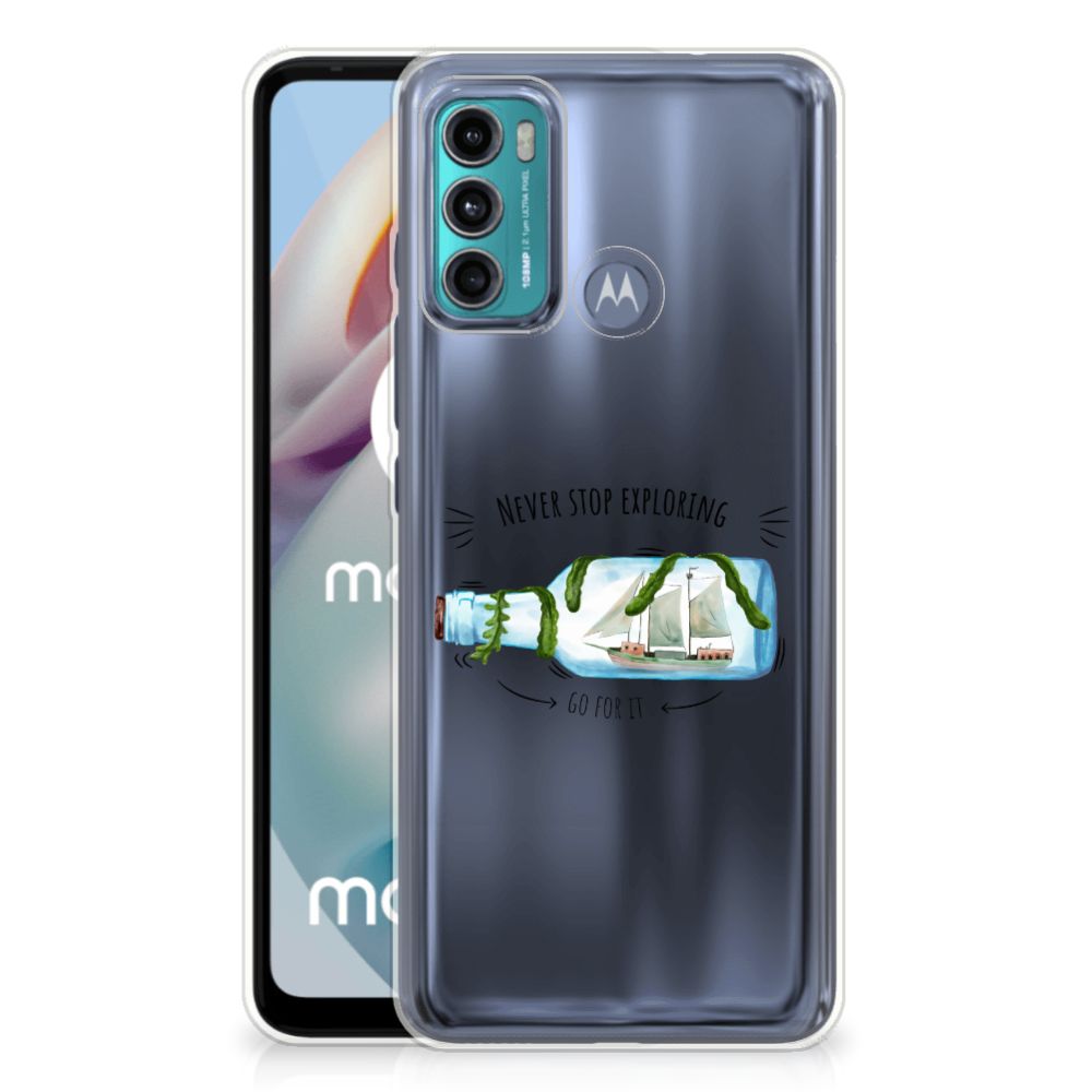Motorola Moto G60 Telefoonhoesje met Naam Boho Bottle B2C Telecom