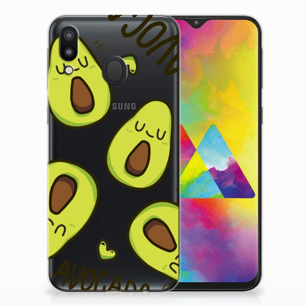 Samsung Galaxy M20 (Power) Telefoonhoesje met Naam Avocado Singing