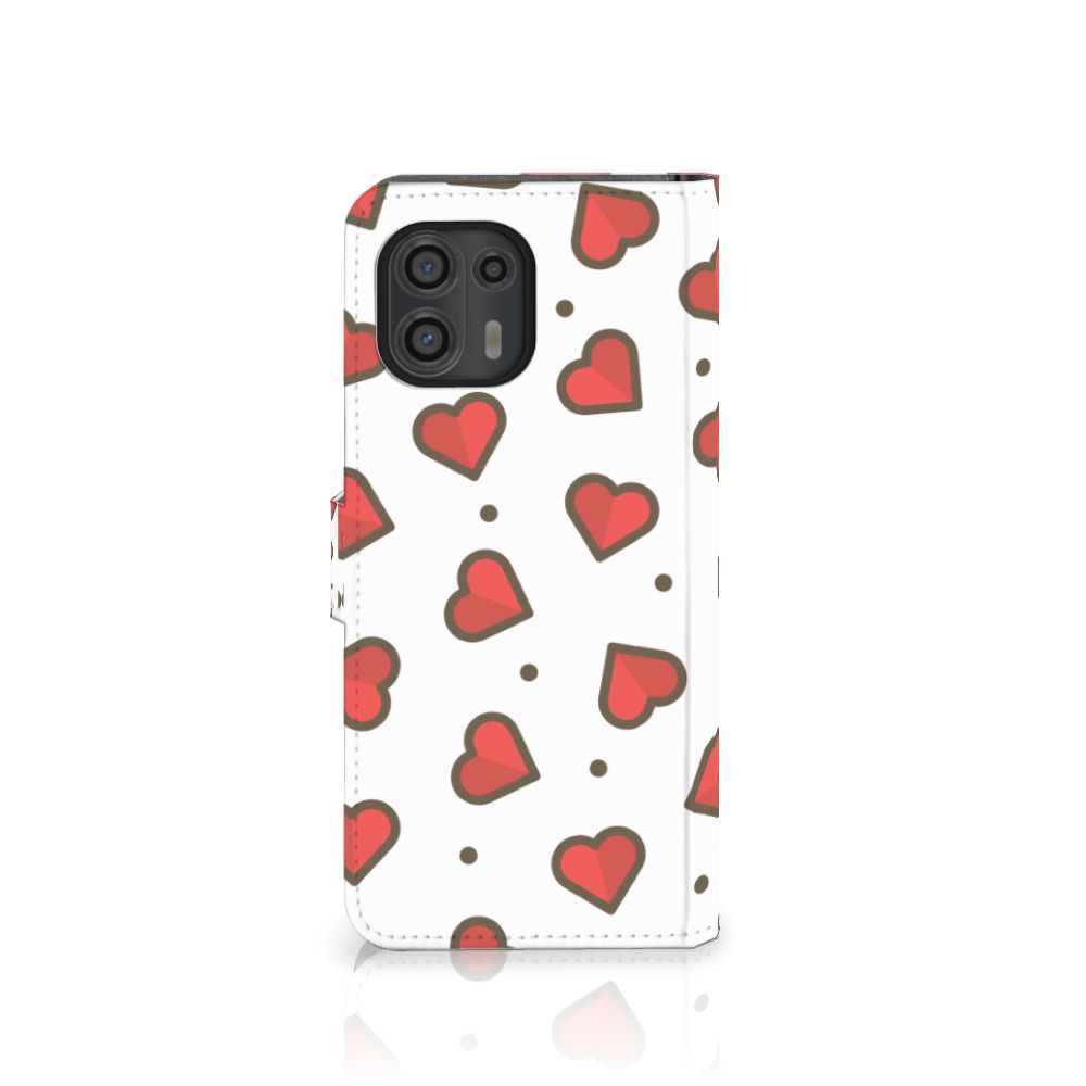 Motorola Edge 20 Lite Telefoon Hoesje Hearts