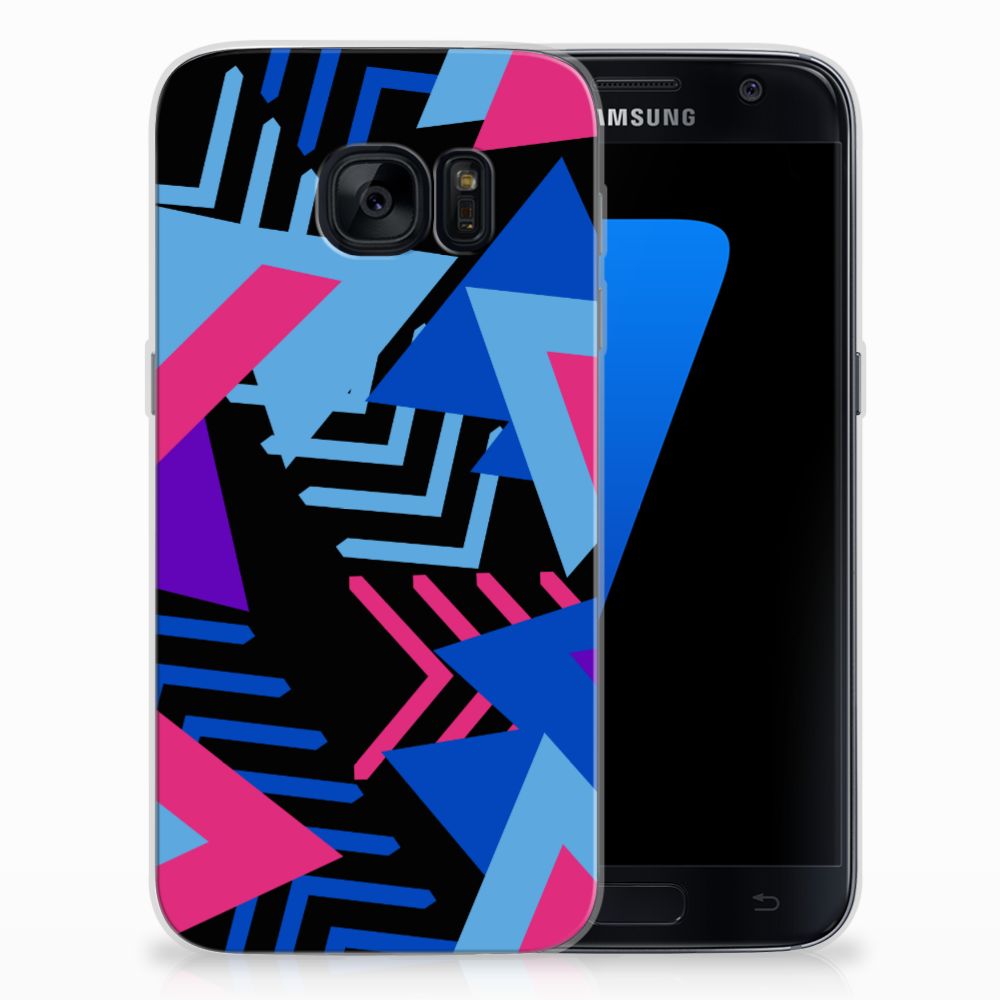 Samsung Galaxy S7 TPU Hoesje Funky Triangle