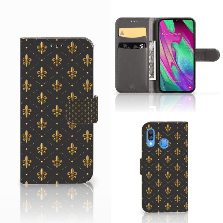 Samsung Galaxy A40 Telefoon Hoesje Franse Lelie