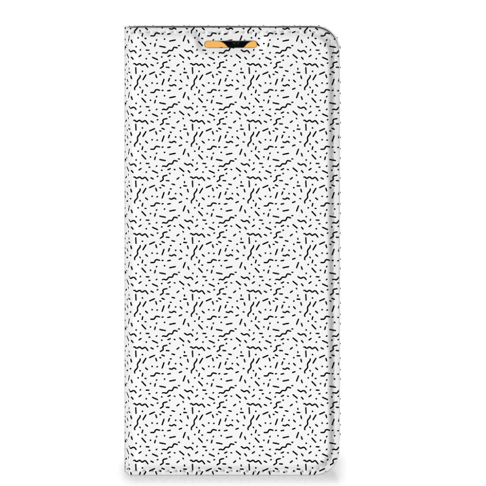 OPPO A15 Hoesje met Magneet Stripes Dots - B2C Telecom